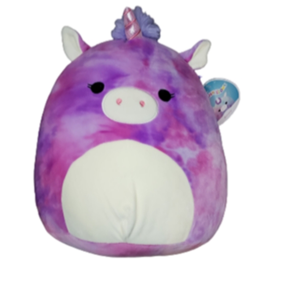 Squishmallow Kellytoy Plush Auora the Unicorn Tye Dye - Picture 7 of 7